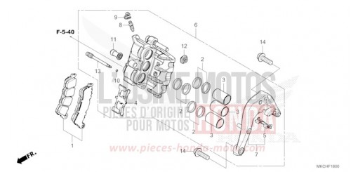 REAR BRAKE CALIPER GL1800BDM de 2021